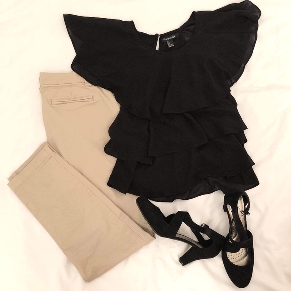 Forever 21 Black Blouse - Picture 4 of 4
